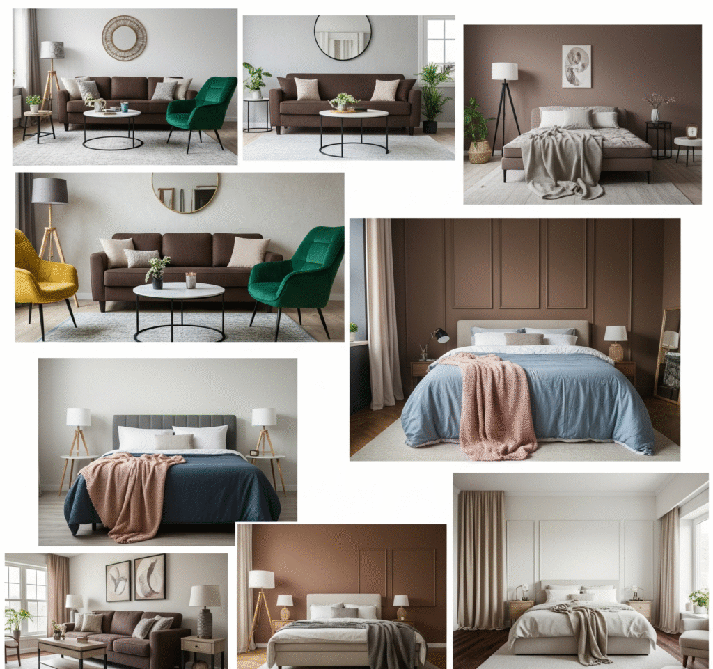 Brown color palette combinations - Space Ideas World brown color