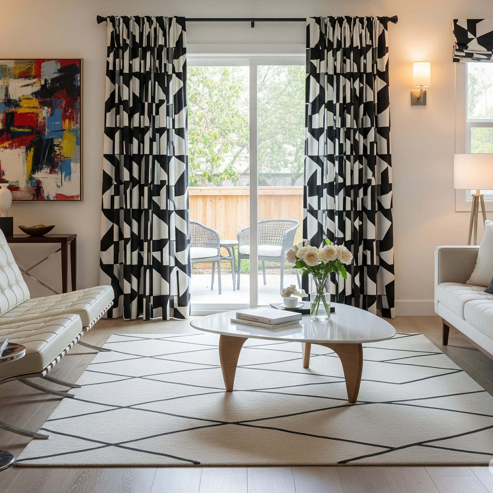 sliding glass door drapery ideas
