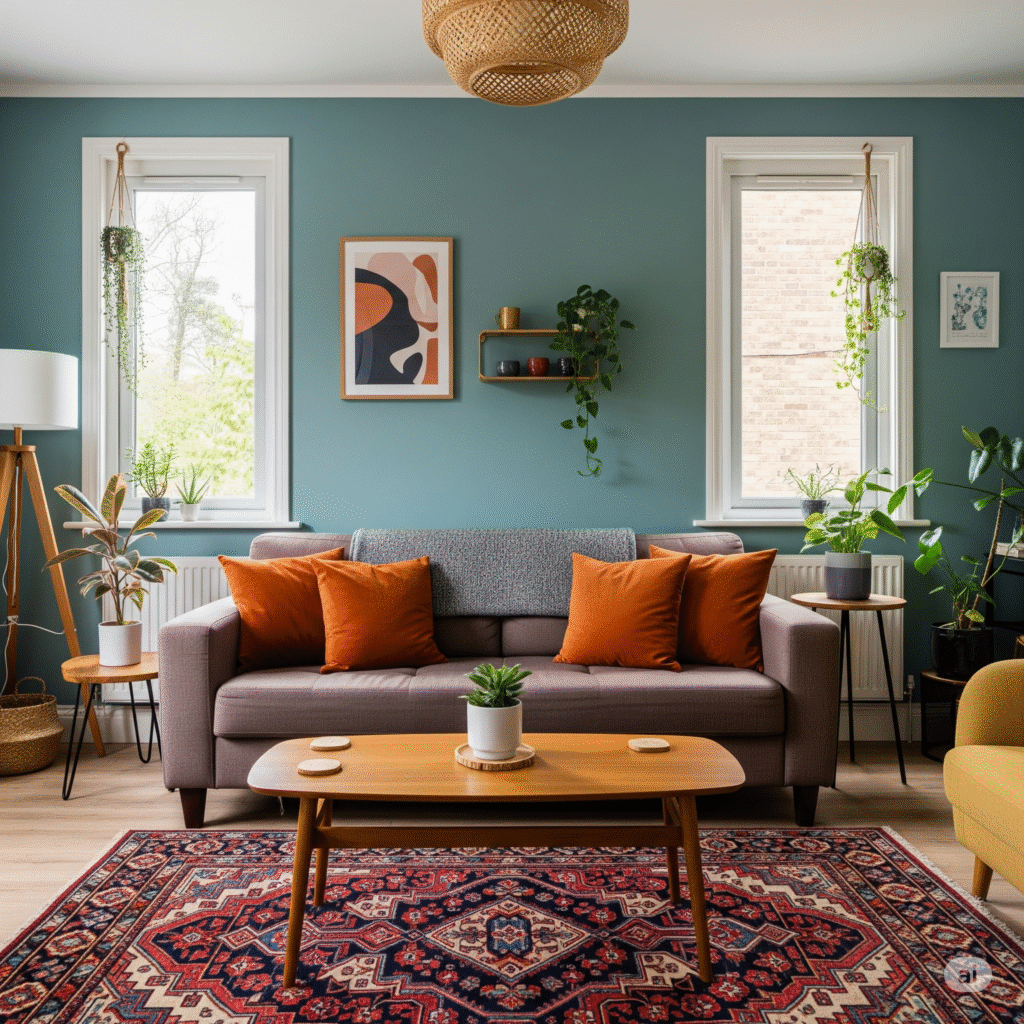 living room colors for brown couch
