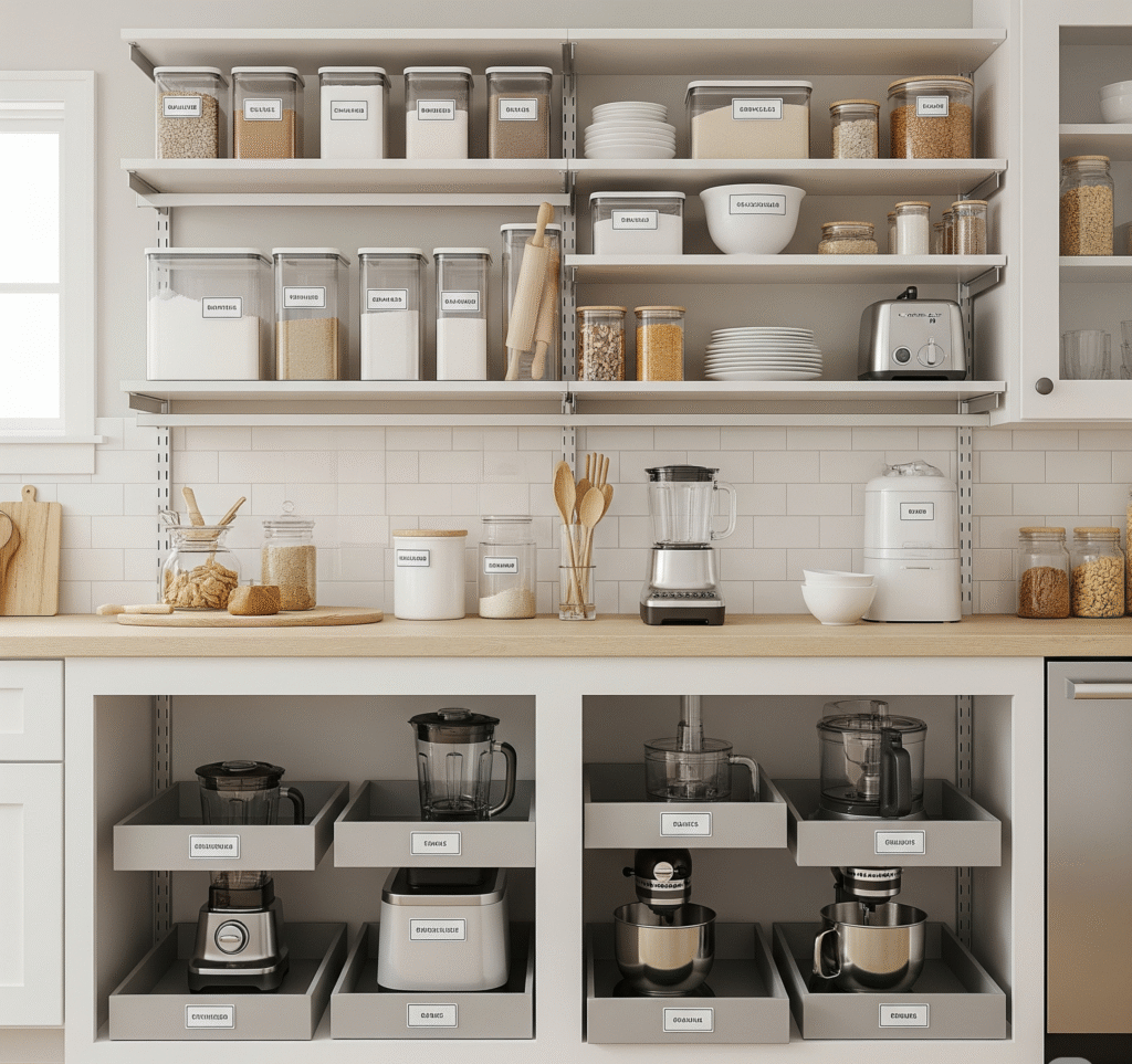 appliance garage cabinet