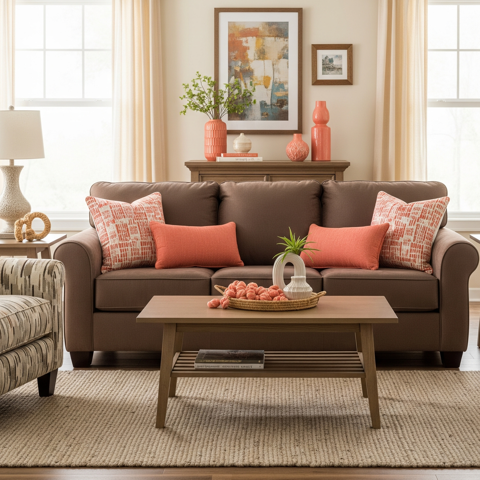 living room colors for brown couch