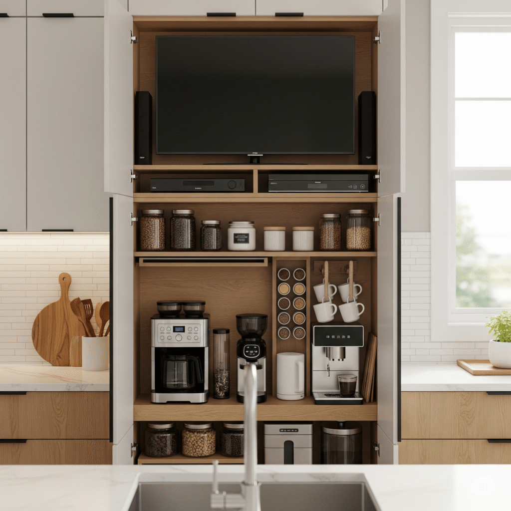 appliance garage cabinet