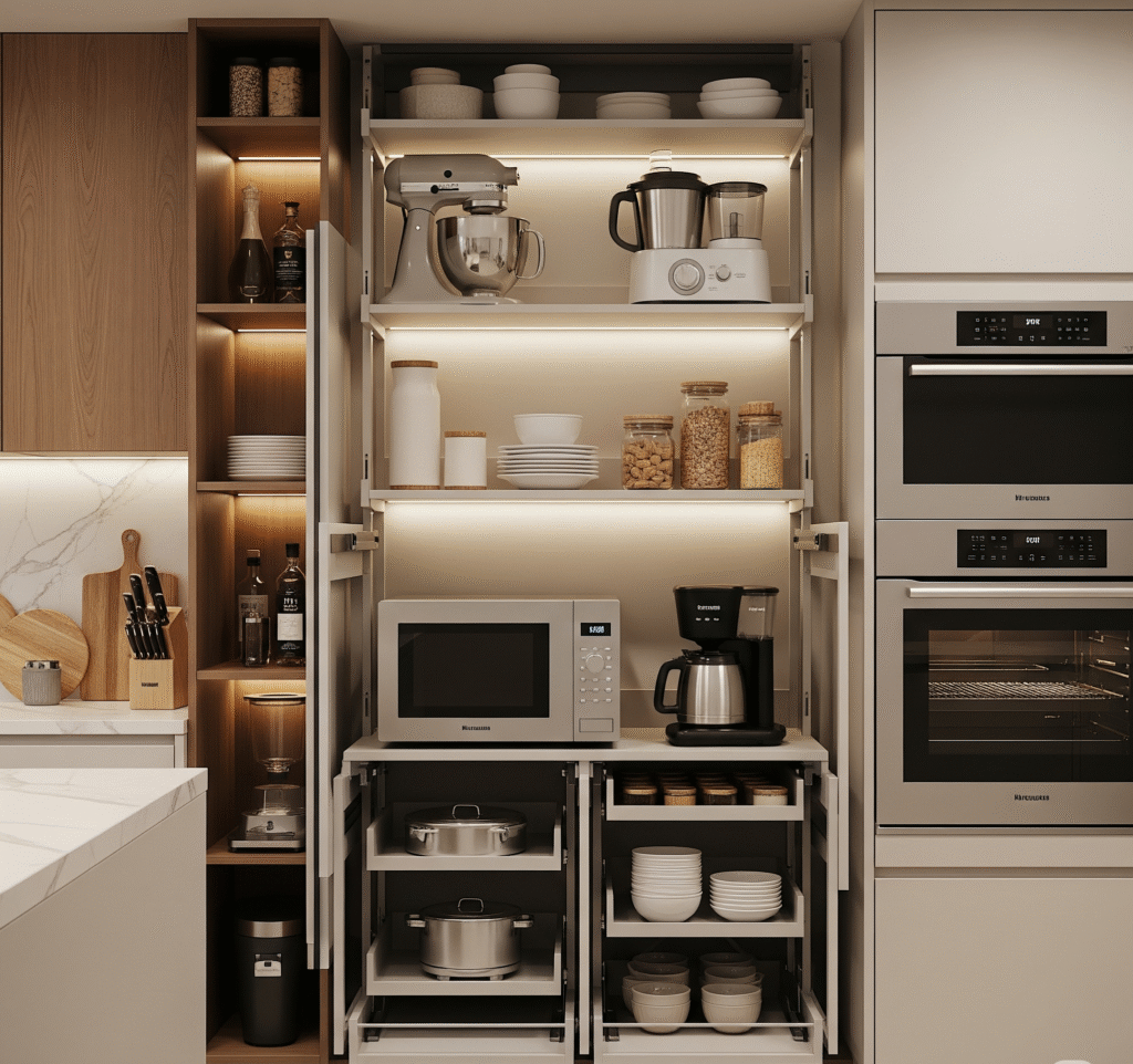 appliance garage cabinet