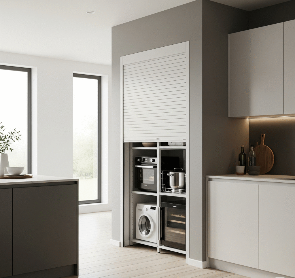 freestanding appliance garage