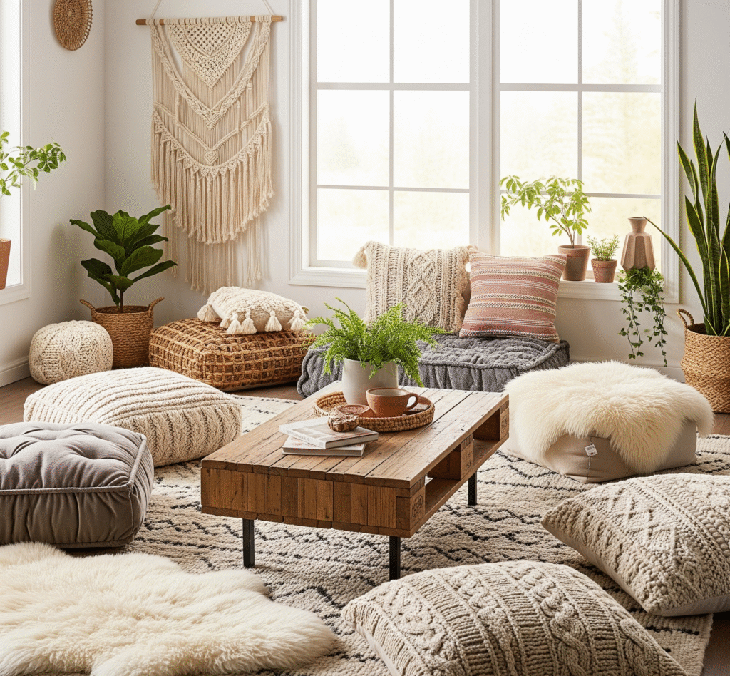 A bohemian living room - Space Ideas World living room decor ideas