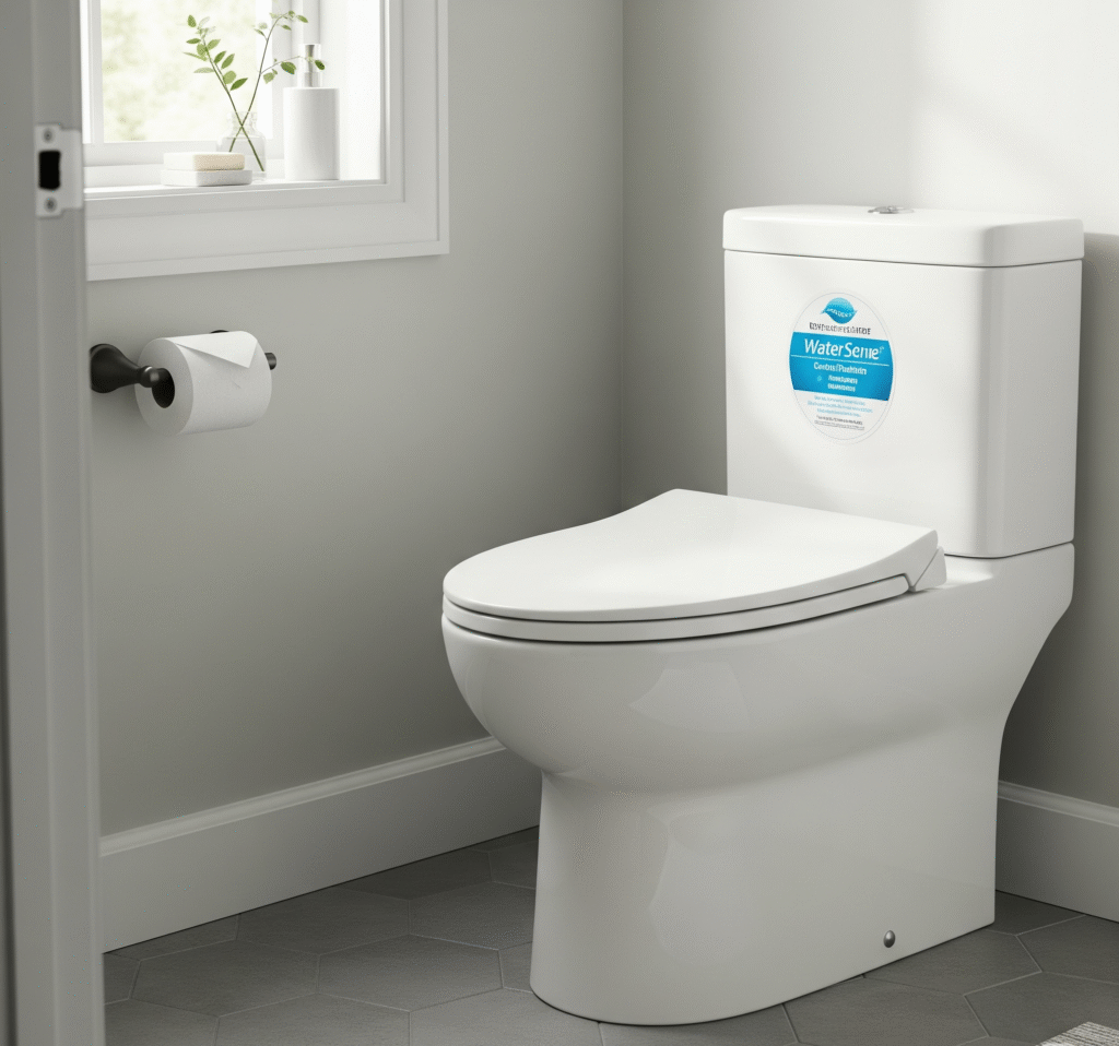 Modern white toilet with sleek design - Space Ideas World small bathroom remodel