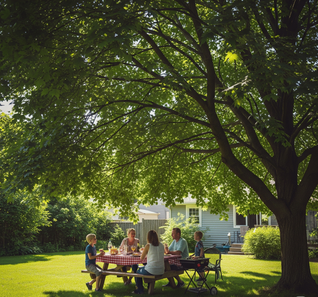 Perfect Shade for Outdoor Living - Space Ideas World fast growing trees