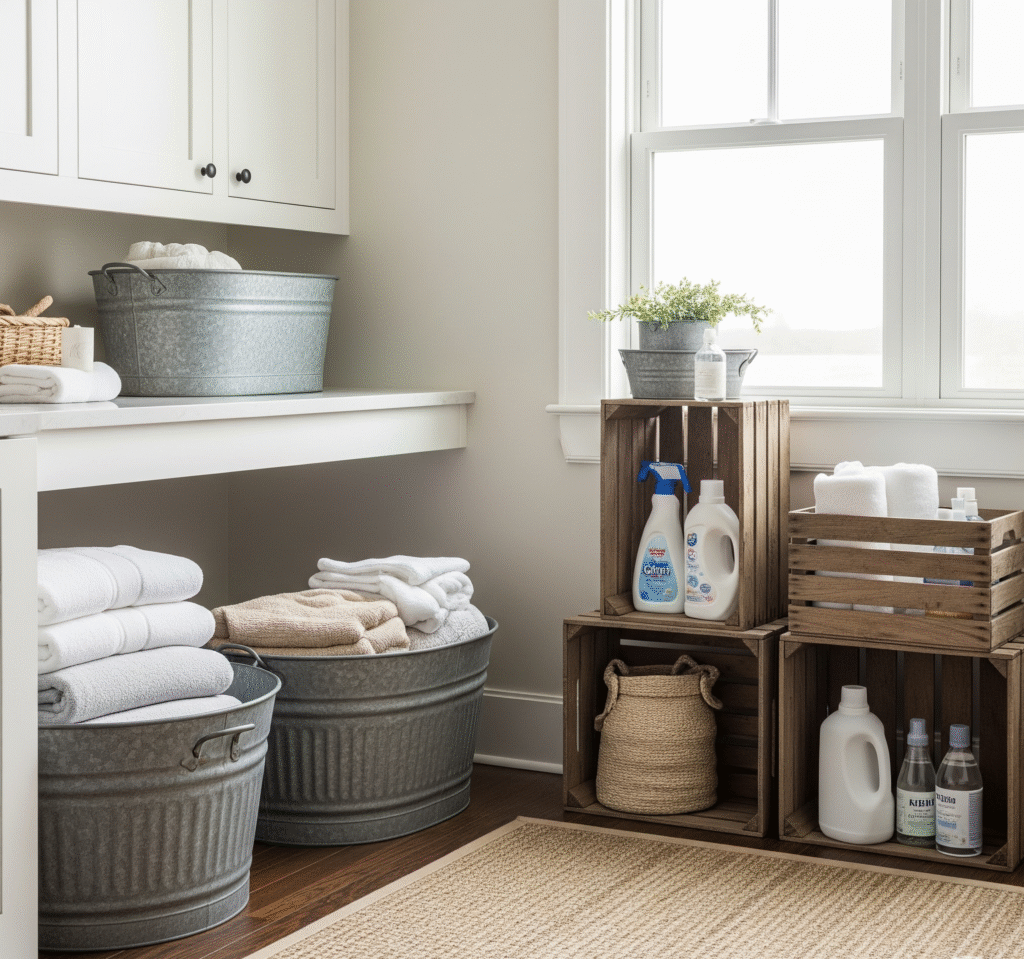 Small laundry room decor ideas