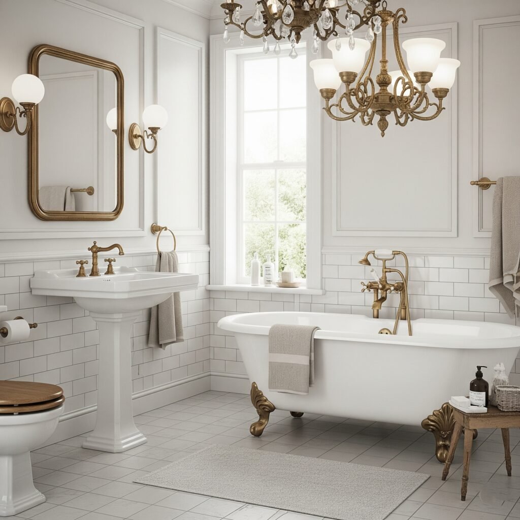Authentic Antique Brass Fixture collection - Space Ideas World Bathroom Themes Ideas