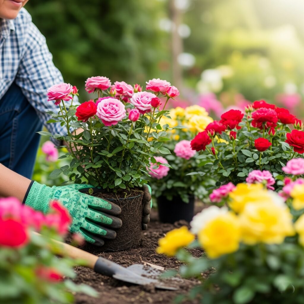 floribunda rose planting