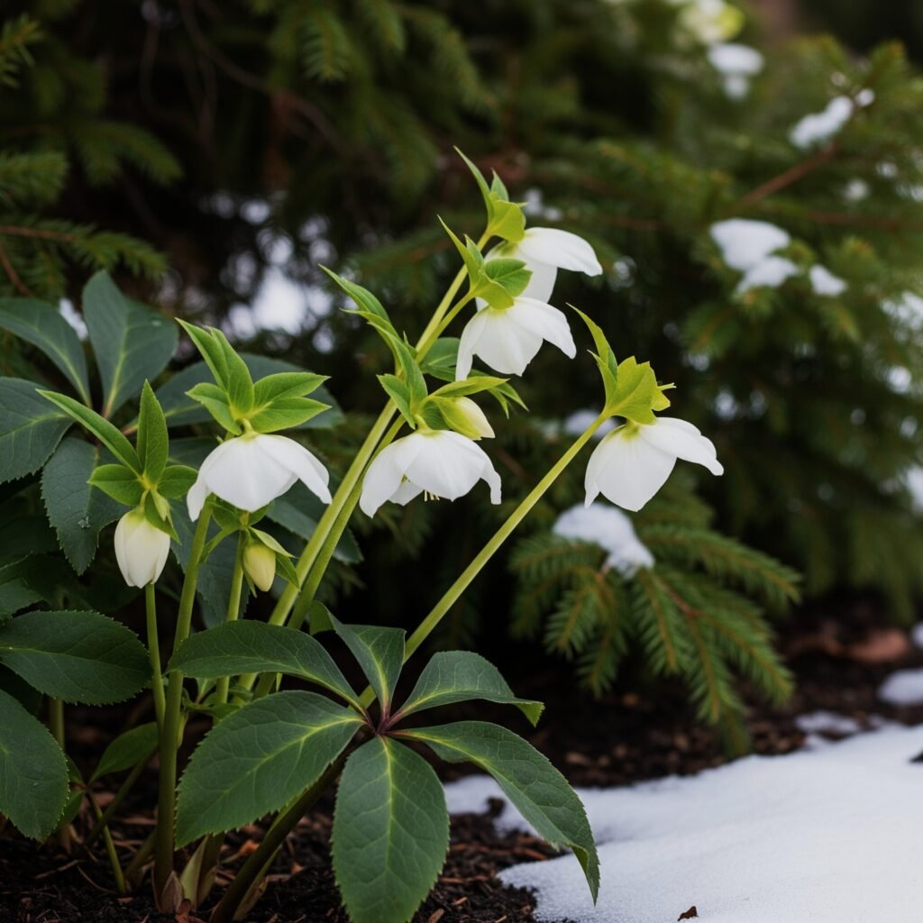 white flowers
