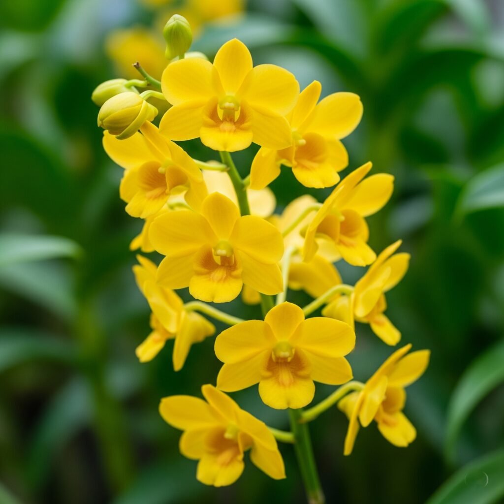 Bright Yellow Orchids - Space Ideas World colours of orchids