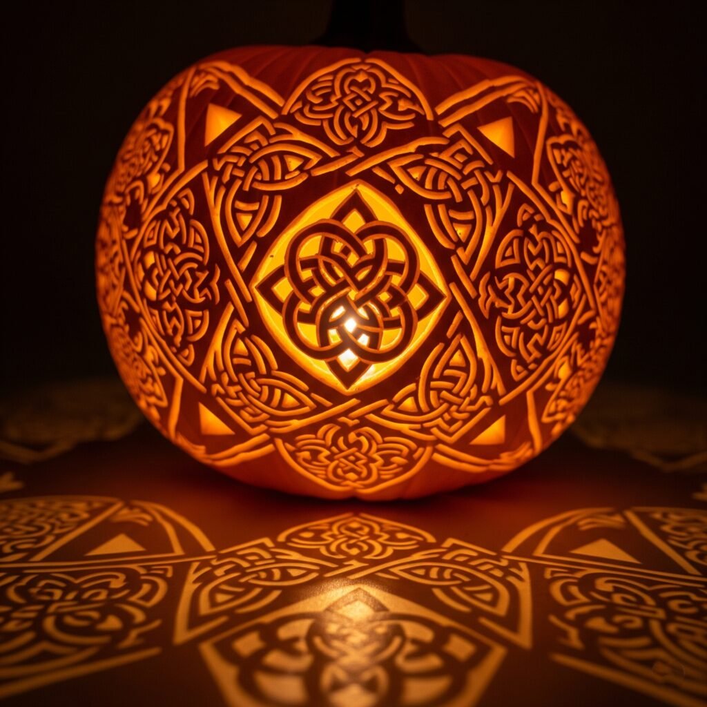 Celtic Knot Design - Space Ideas World Jack O Lantern Carvings Ideas
