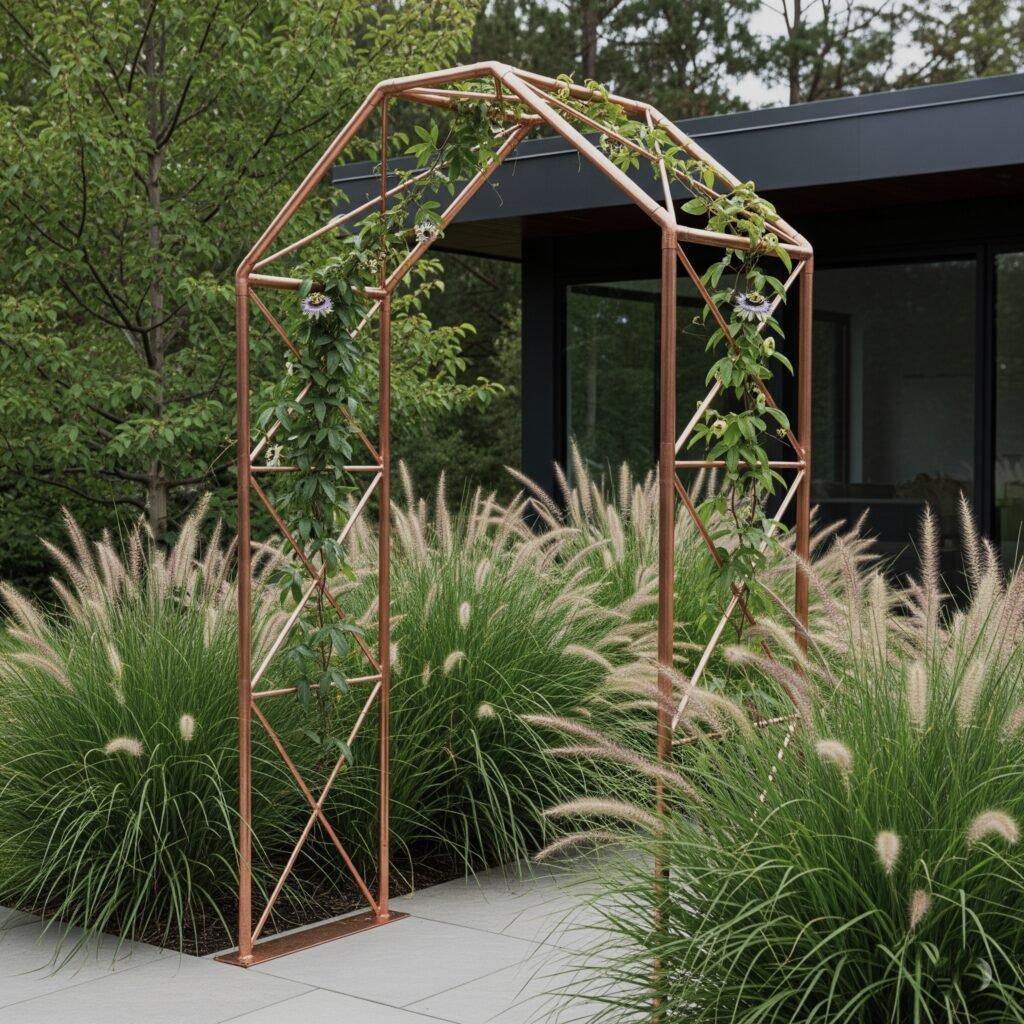 Garden with arbour