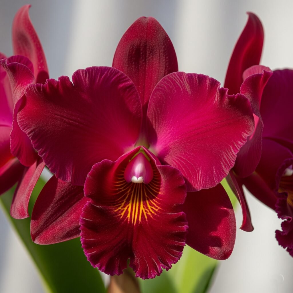 Deep Red Orchids - Space Ideas World colours of orchids