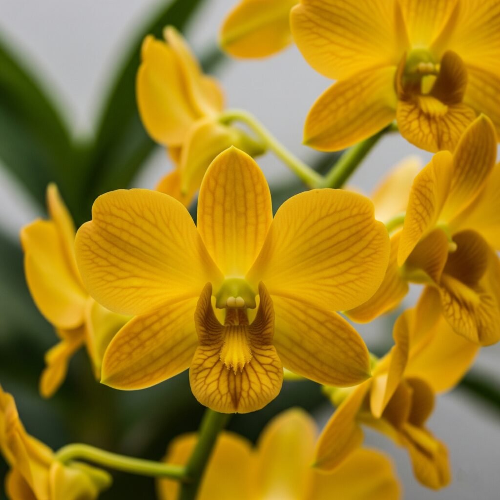 Dendrobium Golden Blossom Kogane - Space Ideas World colours of orchids