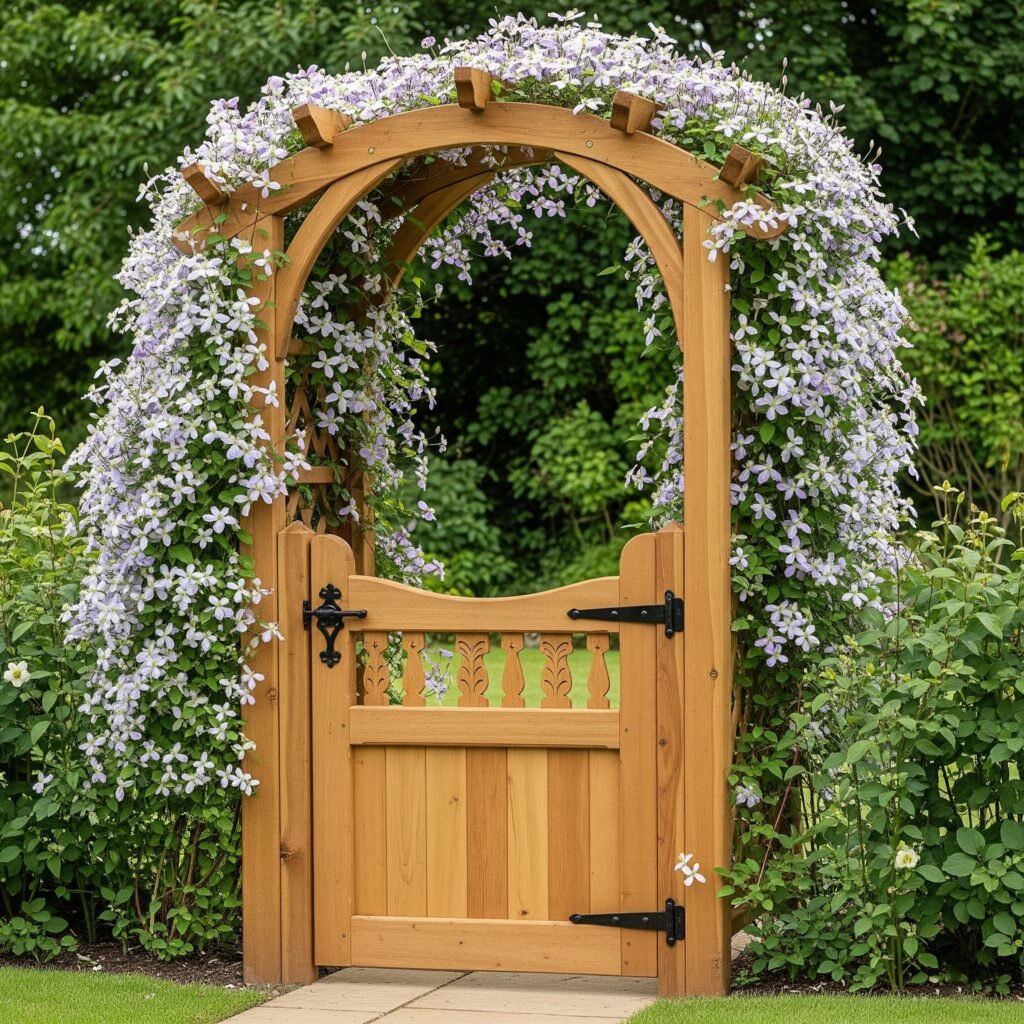 Garden with arbour