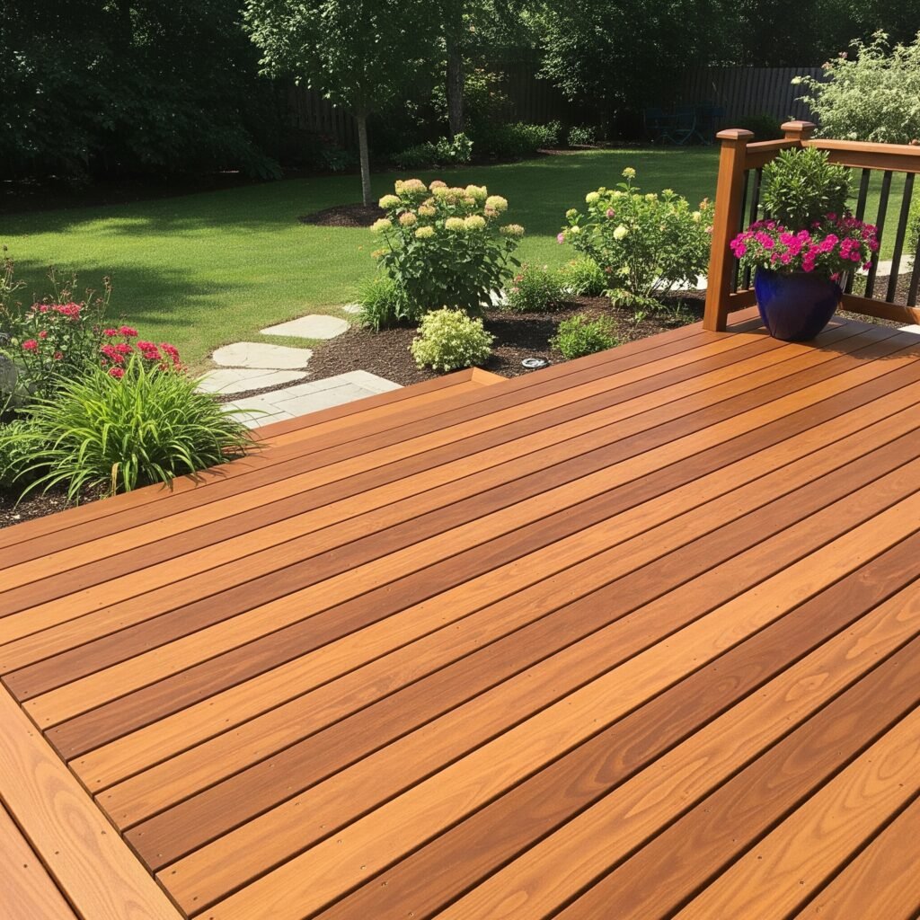 wooden deck with no damage from carpenter bees - Space Ideas World Carpenter bees