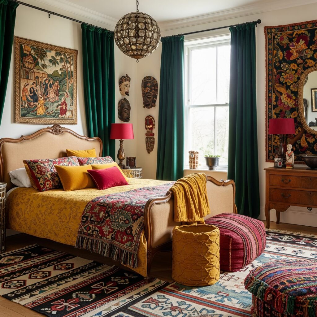bohemian bedroom features sophistication - Space Ideas World Boho Style Bedroom Ideas