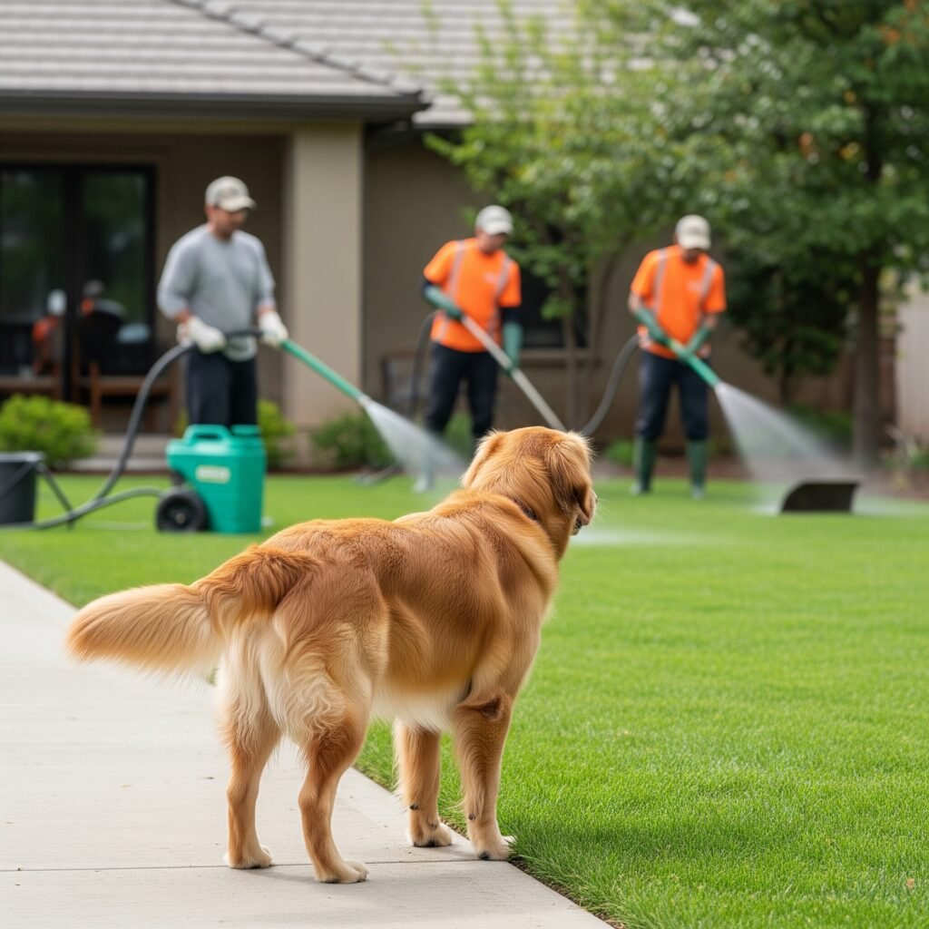 Dog watching outside - Space Ideas World Pet Safe Herbicides