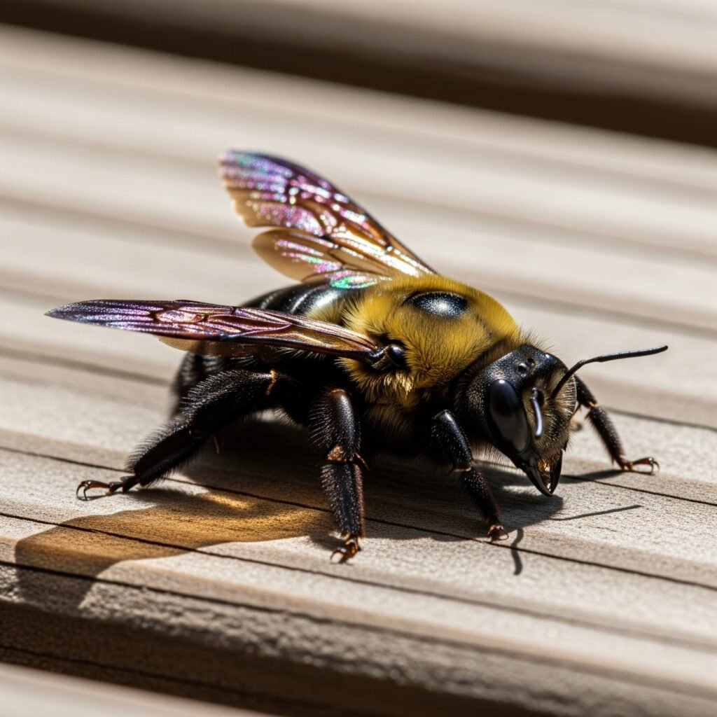 Close up of carpenter bee - Space Ideas World Carpenter Bees