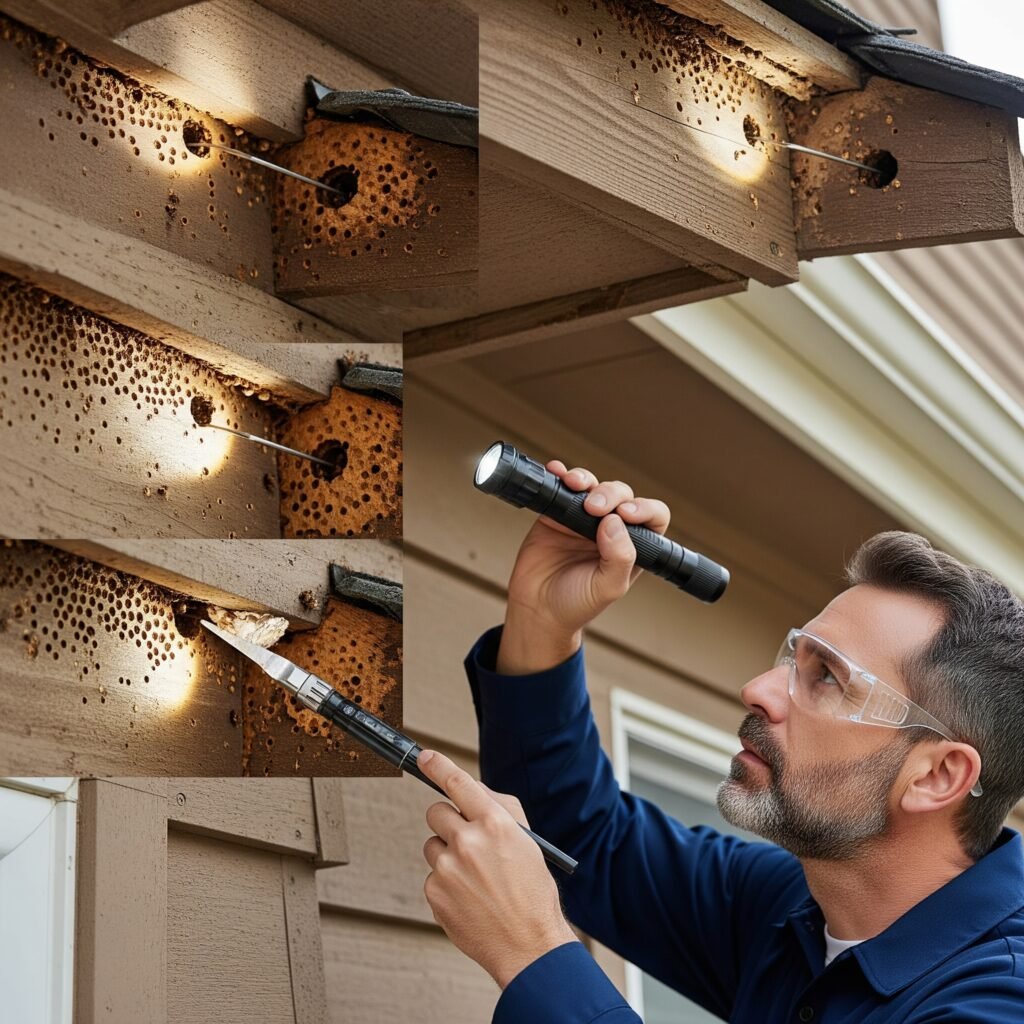 professional inspection of carpenter bee - Space Ideas World Carpenter bees