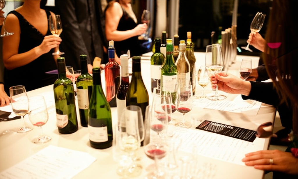 A kitchen island setup with multiple wine bottles - Space Ideas World new year's eve party ideas