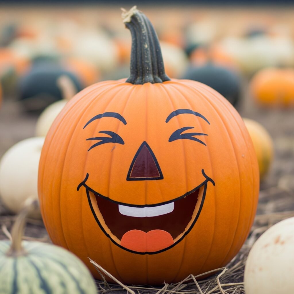 Laughing Face - Space Ideas World Jack O Lantern Carvings Ideas