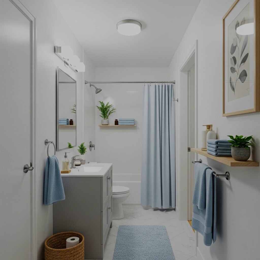 Light Color Expansion Technique - Space Ideas World Bathroom Themes Ideas