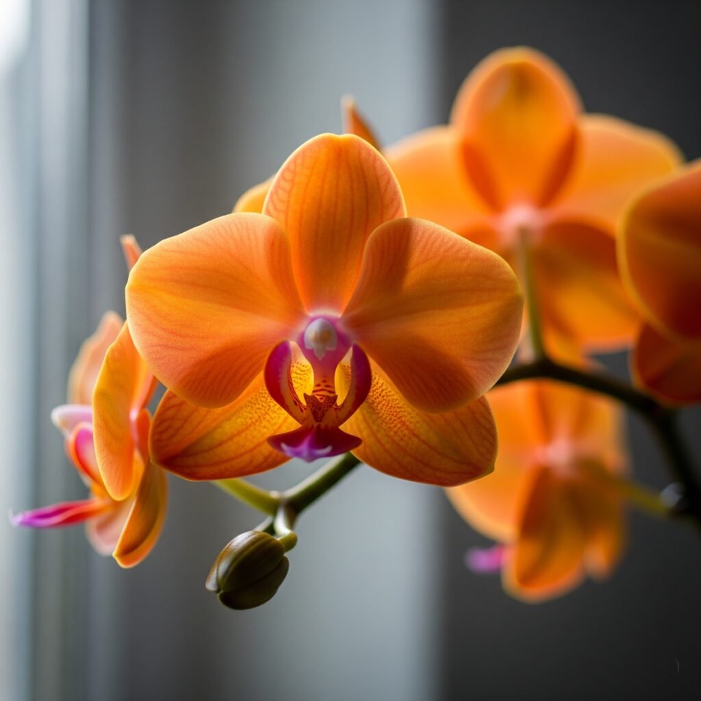Light Orange Orchids - Space Ideas World colours of orchids