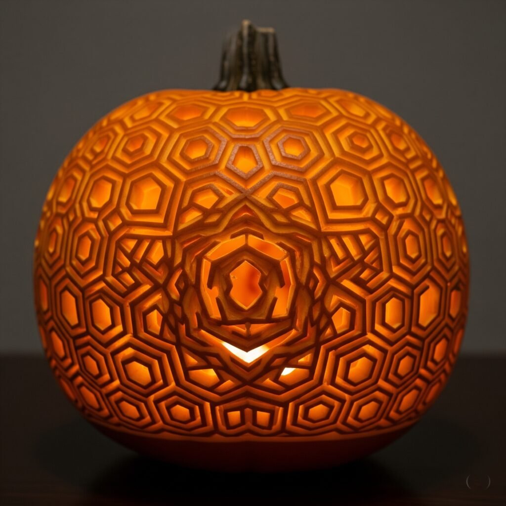 Mosaic Pattern - Space Ideas World Carving Halloween Pumpkin Ideas
