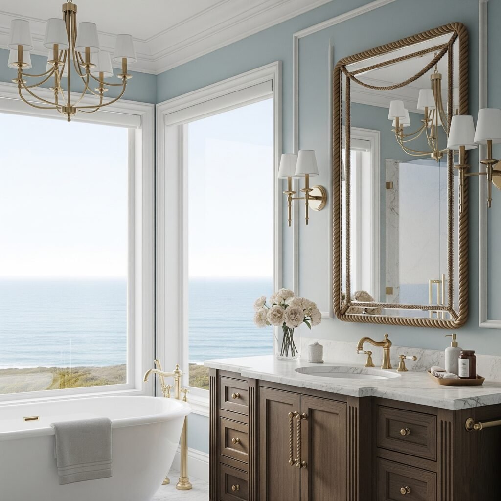 Nautical Rope and Hardware - Space Ideas World Bathroom Themes Ideas