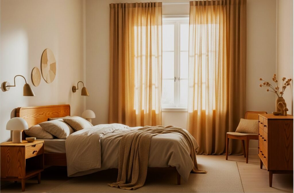 Neutral Harmony - Space Ideas World Bedroom drapery ideas