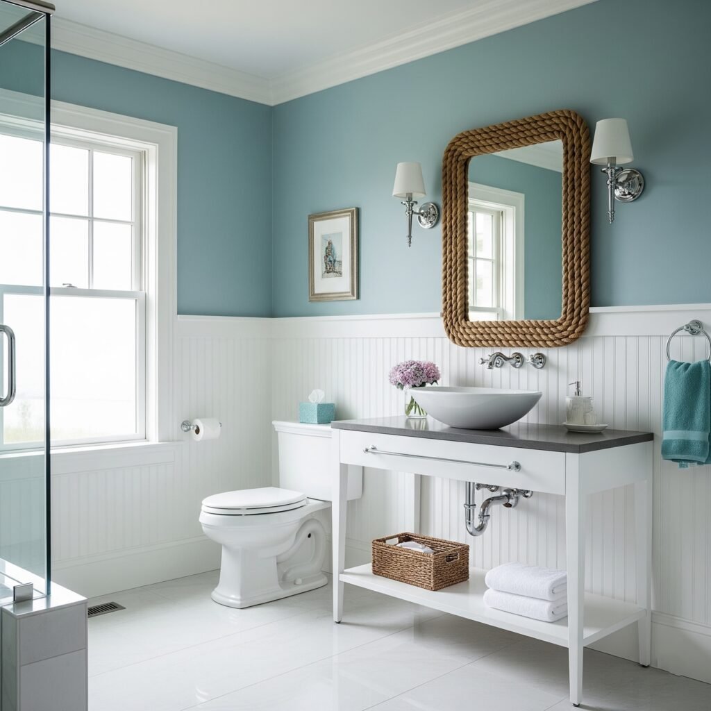 Ocean Blue Color Scheme - Space Ideas World Bathroom Themes Ideas