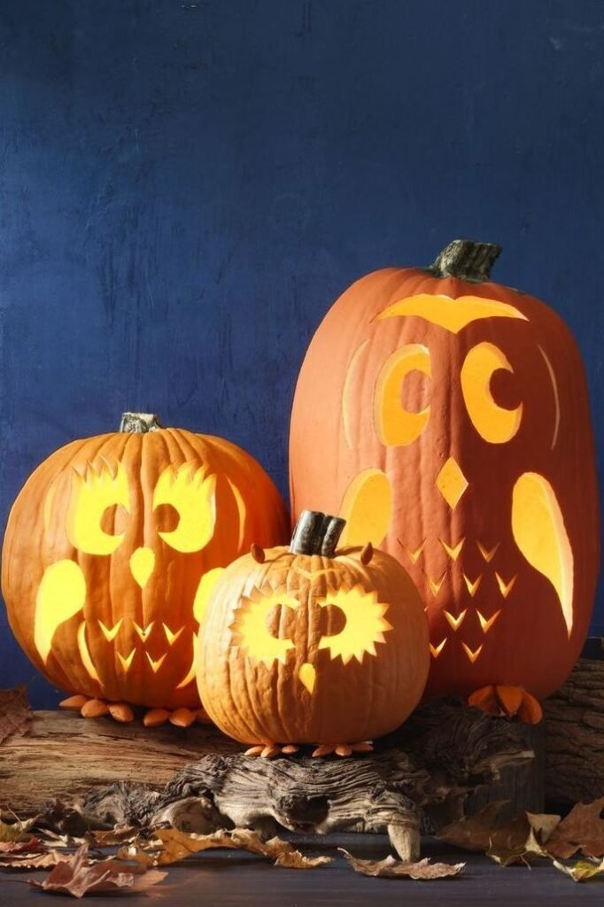 Owl Design - Space Ideas World Carving Halloween Pumpkin Ideas