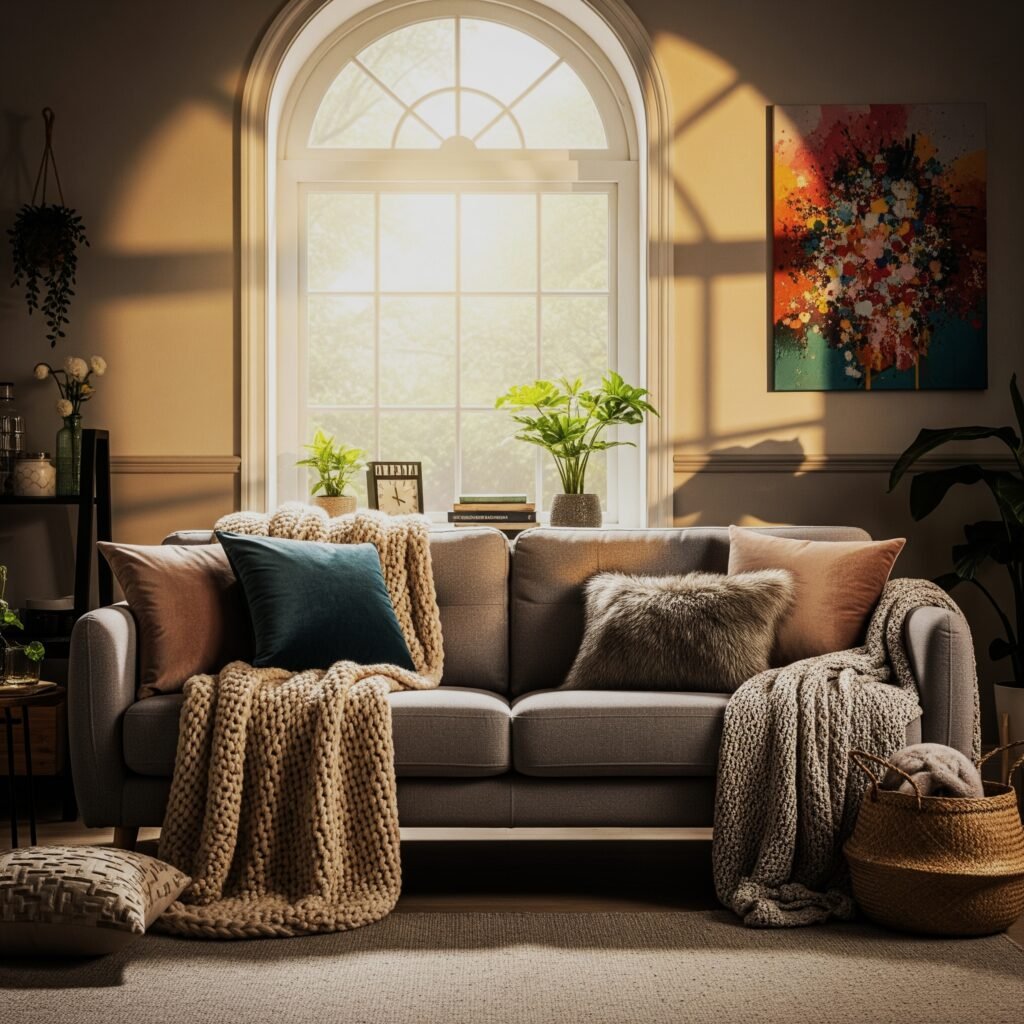 Pattern Combination - Space Ideas World Grey Couch Living Room Ideas