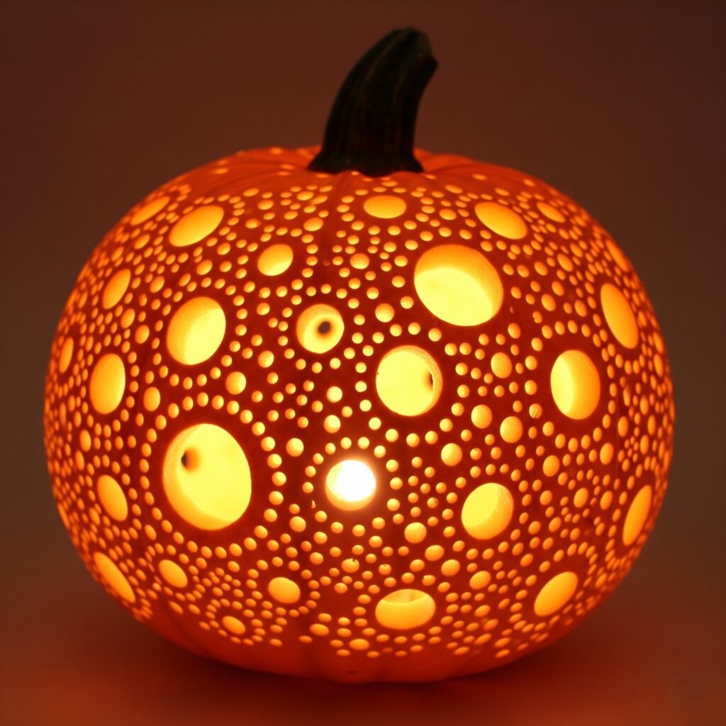 Polka Dot Pattern - Space Ideas World Jack O Lantern Carvings Ideas