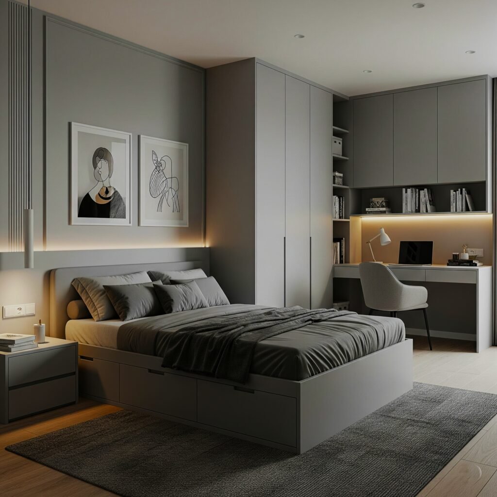 Grey Color Bedroom Ideas 