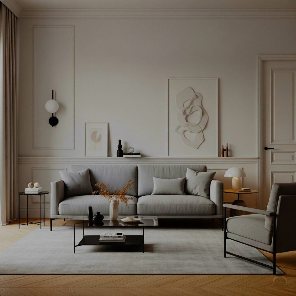 Scandinavian Simplicitys - Space Ideas World Grey Couch Living Room Ideas