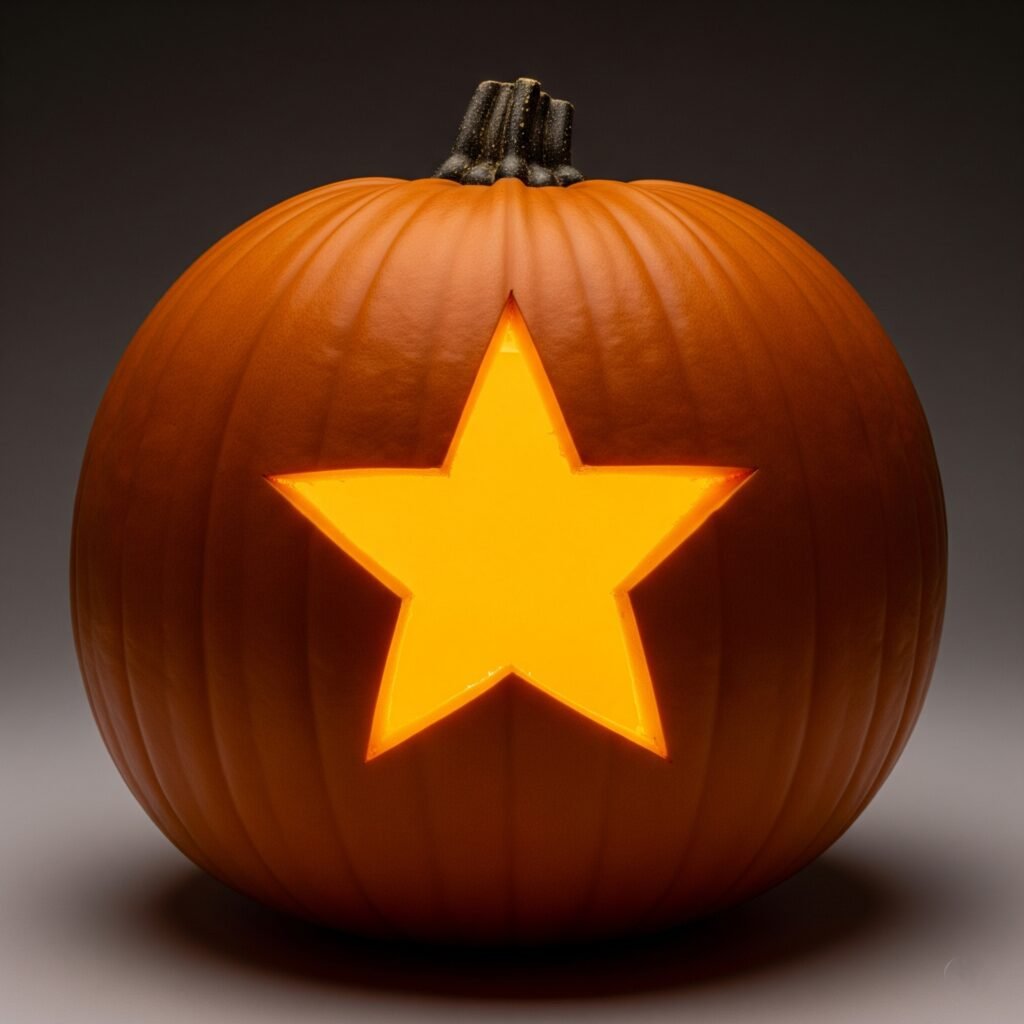 Simple Star - Space Ideas World Jack O Lantern Carvings Ideas