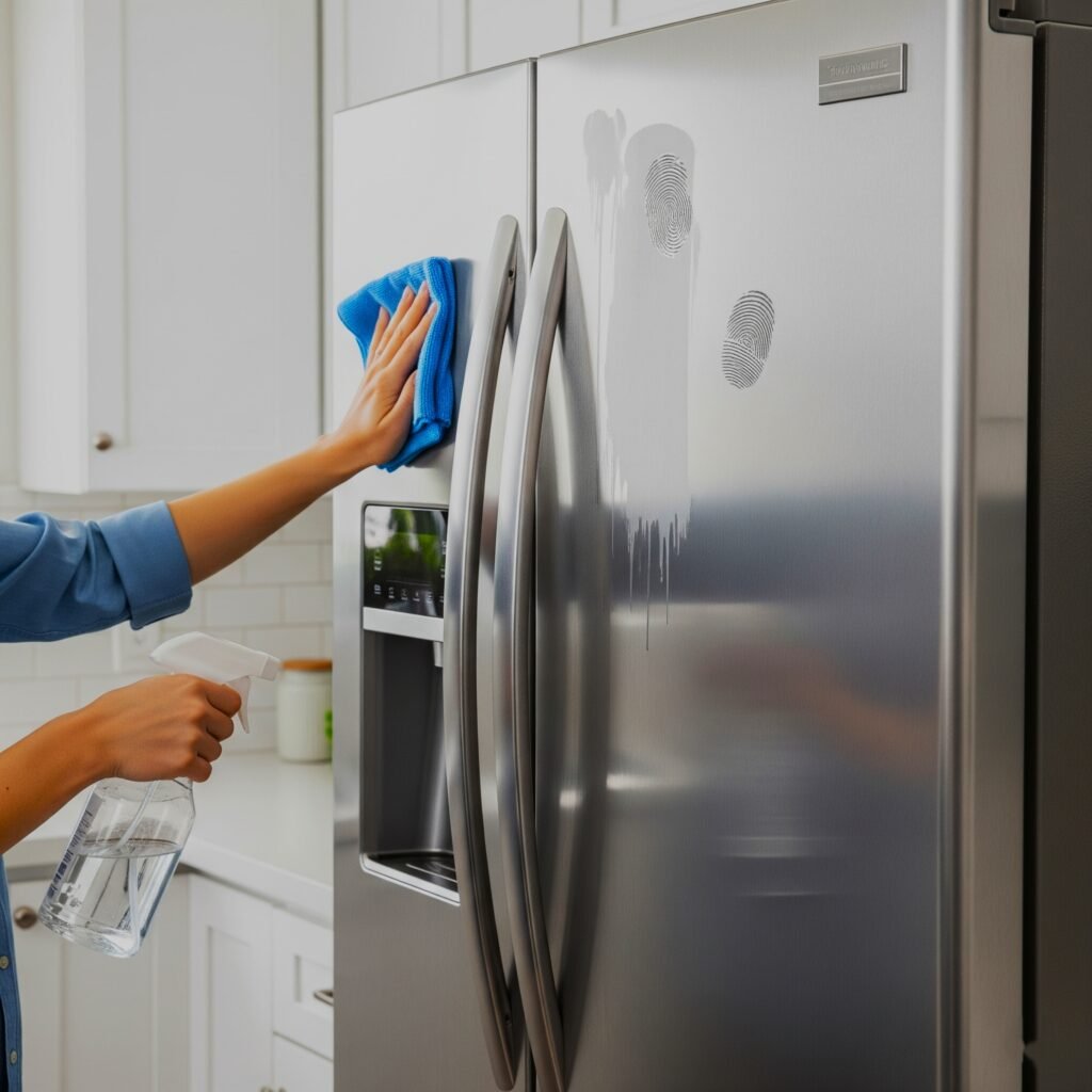 Stainless steel refrigerator - Space Ideas World how to Remove Permanent Marker