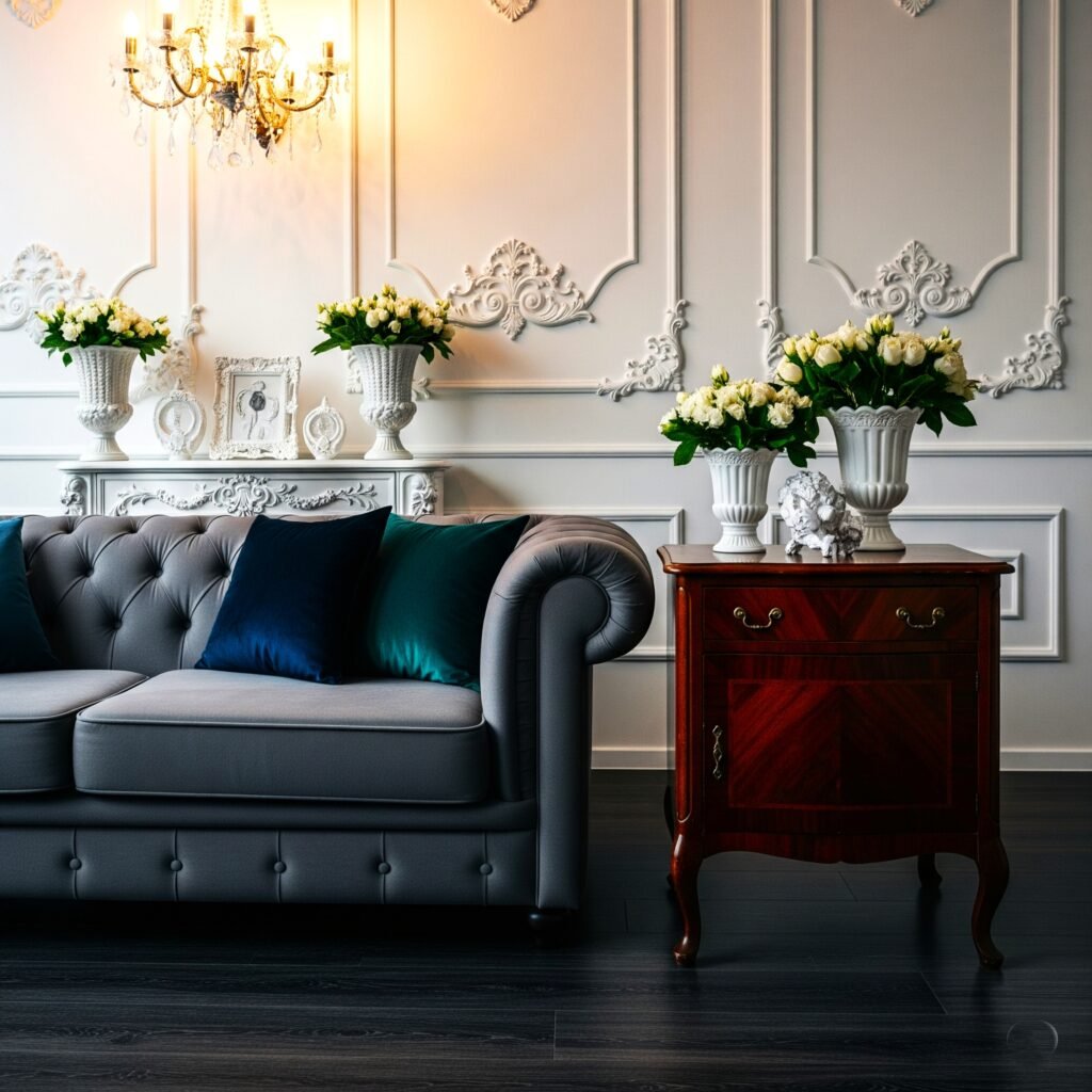 The Beige Comfort Zone - Space Ideas World Lounge ideas with grey sofa