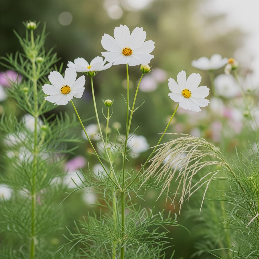white flowers