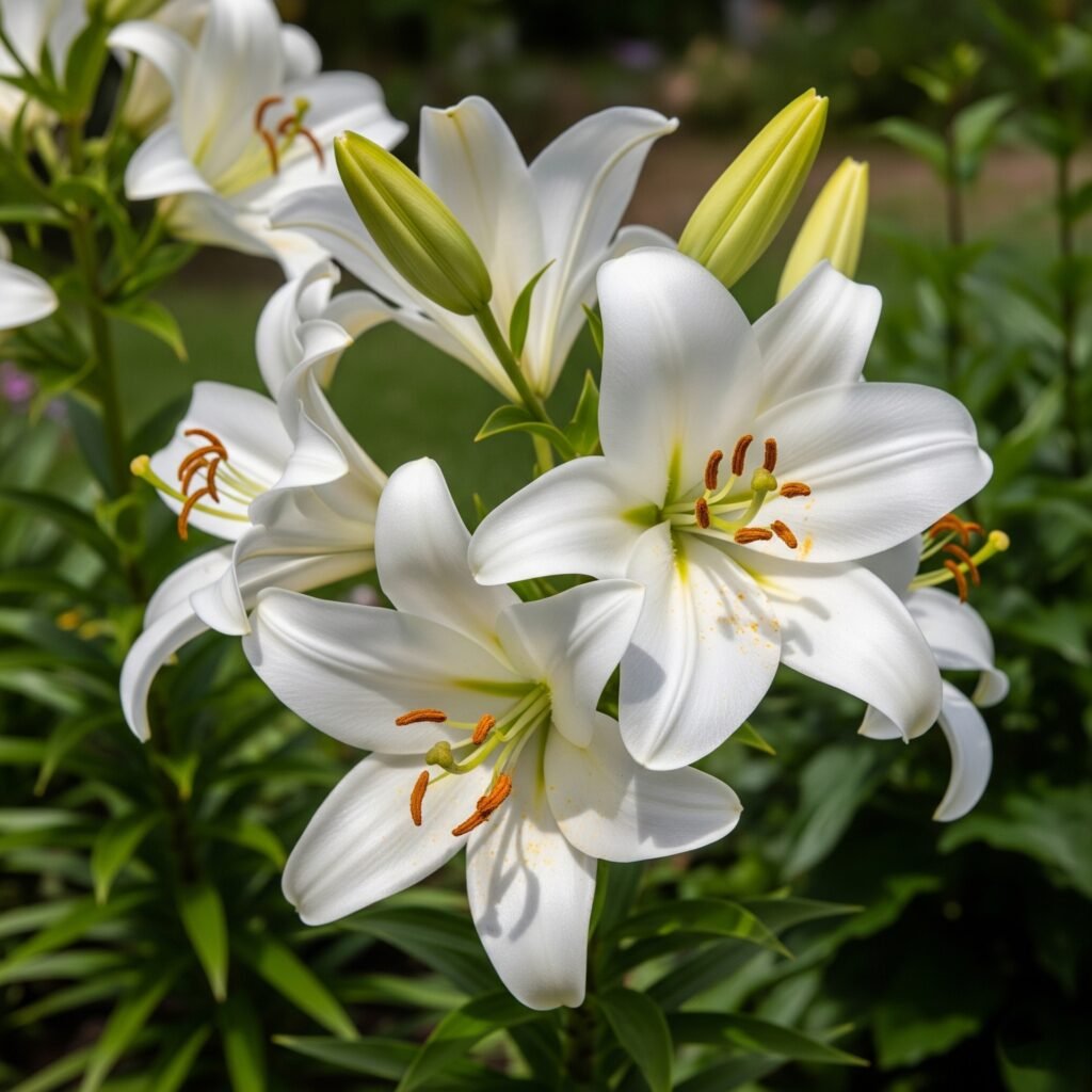white flowers