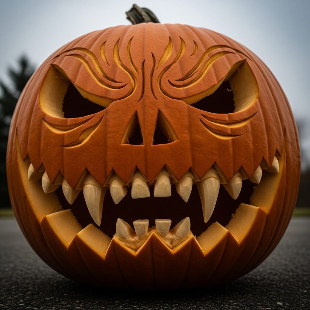 Vampire Fangs - Space Ideas World Carving Halloween Pumpkin Ideas