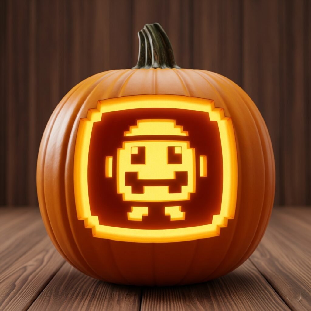 Video Game Icon - Space Ideas World Carving Halloween Pumpkin Ideas
