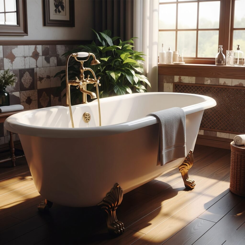 Vintage Clawfoot Tub Revival - Space Ideas World Bathroom Themes Ideas