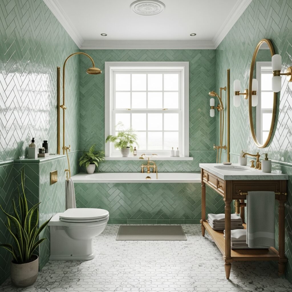 Vintage Subway Tile Patterns - Space Ideas World Bathroom Themes Ideas