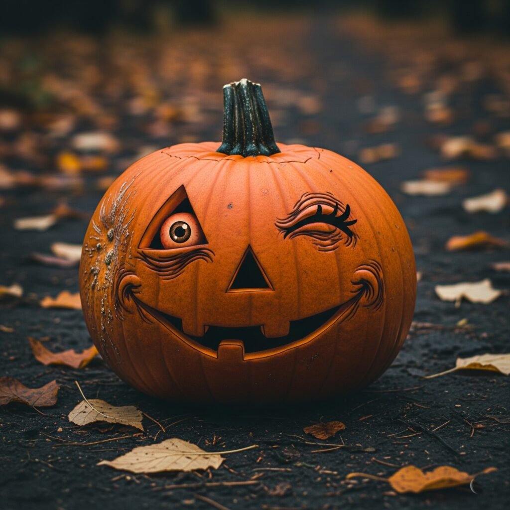 Winking Jack O Lantern - Space Ideas World Jack O Lantern Carvings Ideas