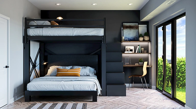 bunkbed - Space Ideas World Bunk Beds for Larger Rooms